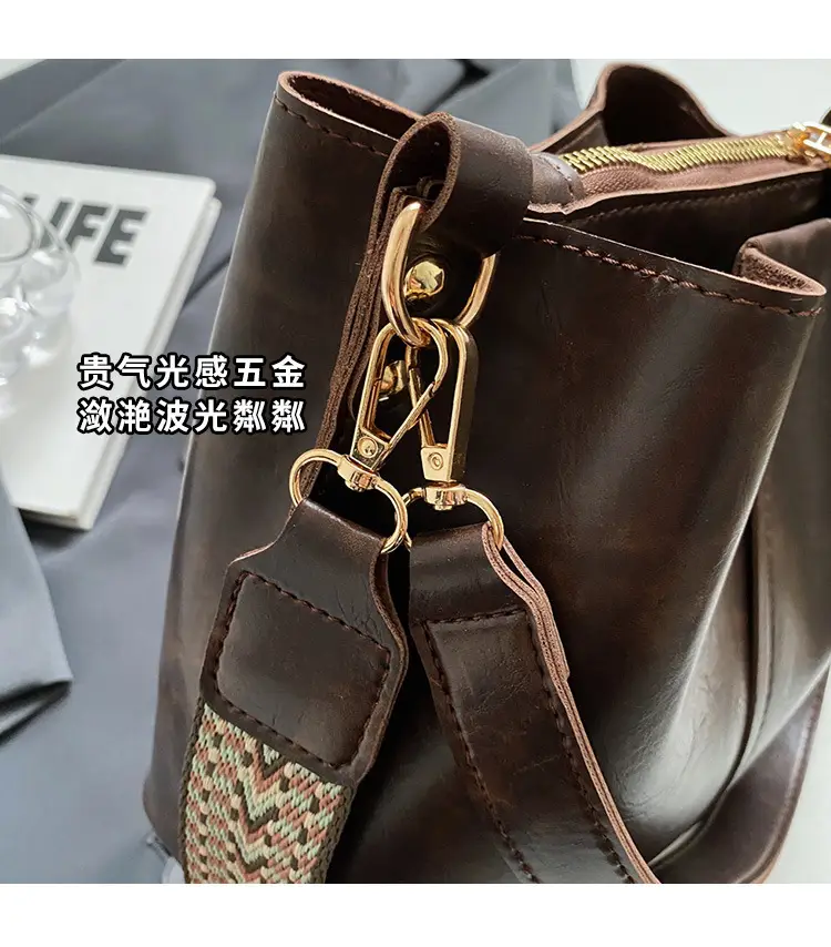 Women's Korean Style Beige Shoulder Bag 2025 New Arrival — feature 6