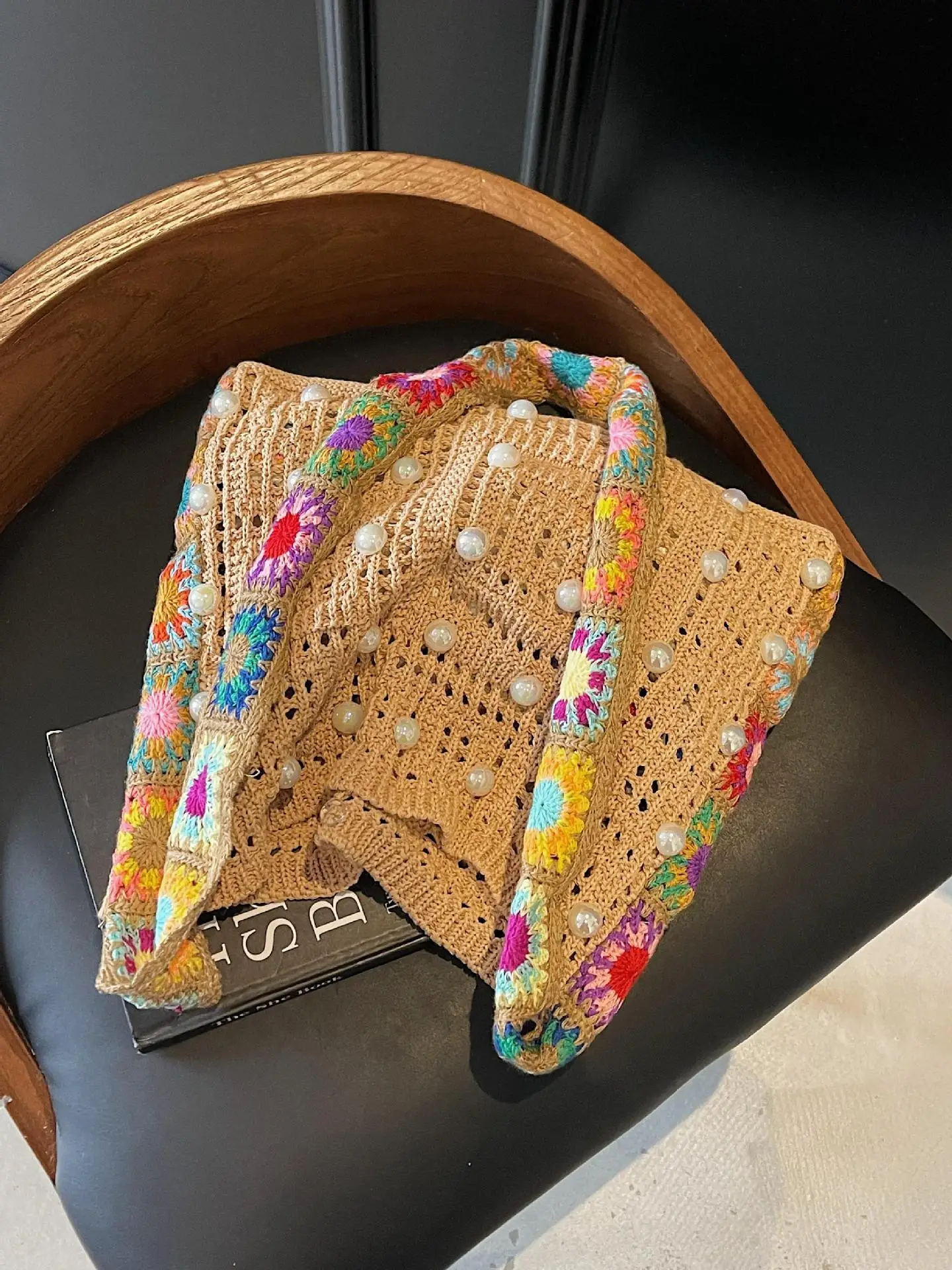 Summer Knitted Cut Out Woven Bag for Women Large Capacity - Image 5