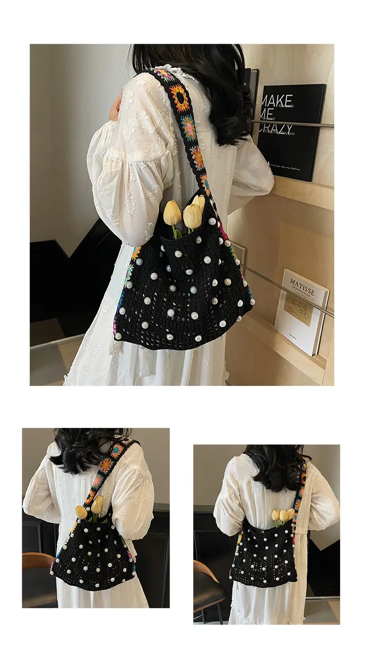 Summer Knitted Cut Out Woven Bag for Women Large Capacity — feature 10