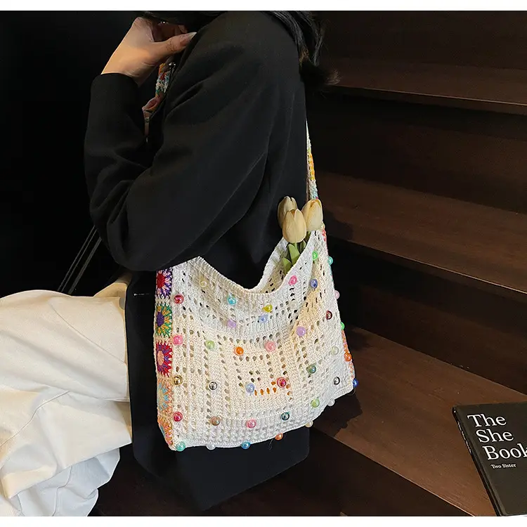 Summer Knitted Cut Out Woven Bag for Women Large Capacity — feature 17