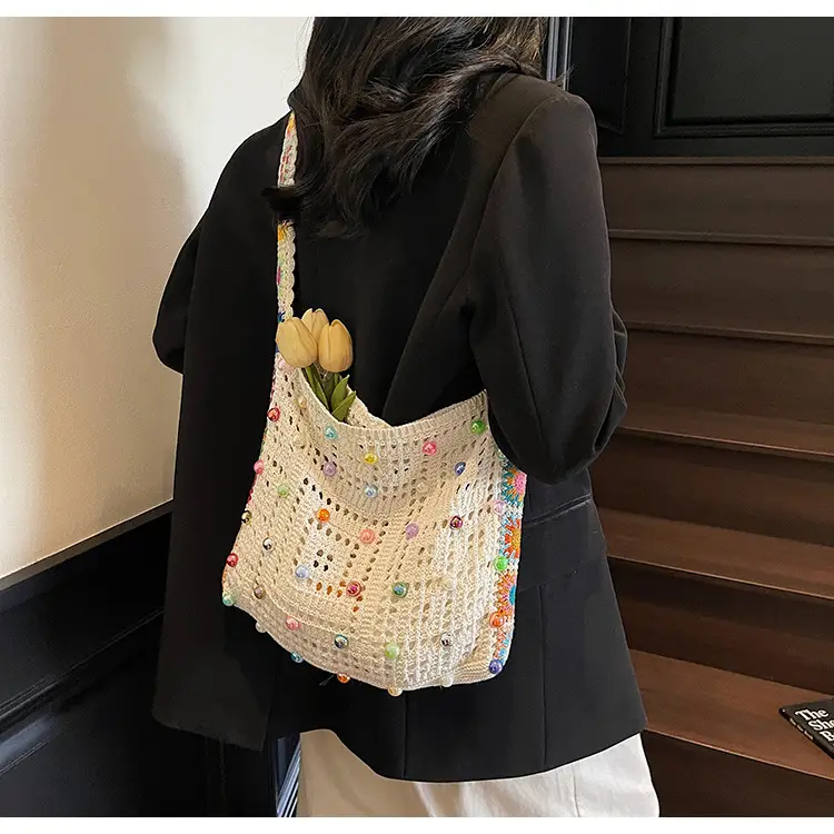 Summer Knitted Cut Out Woven Bag for Women Large Capacity — feature 18