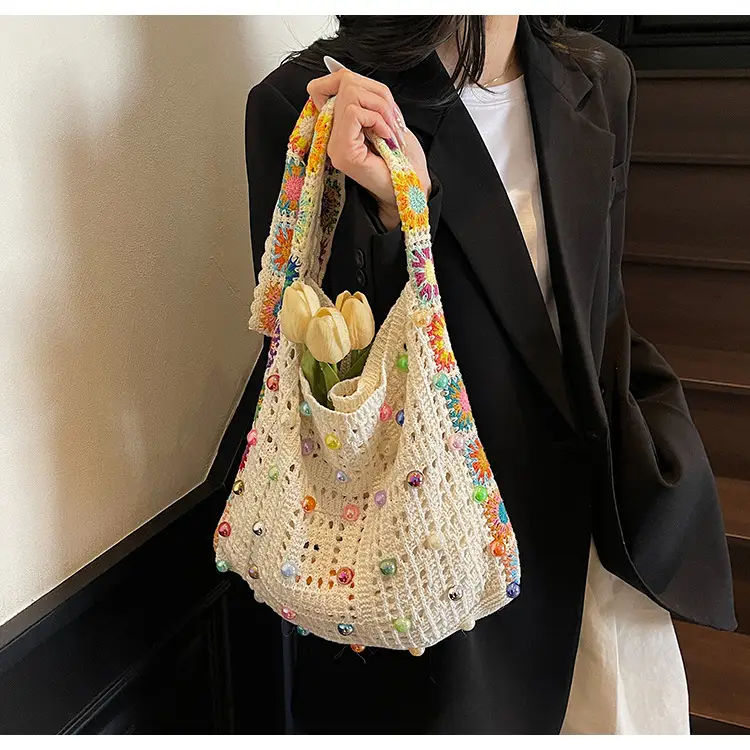 Summer Knitted Cut Out Woven Bag for Women Large Capacity — feature 19