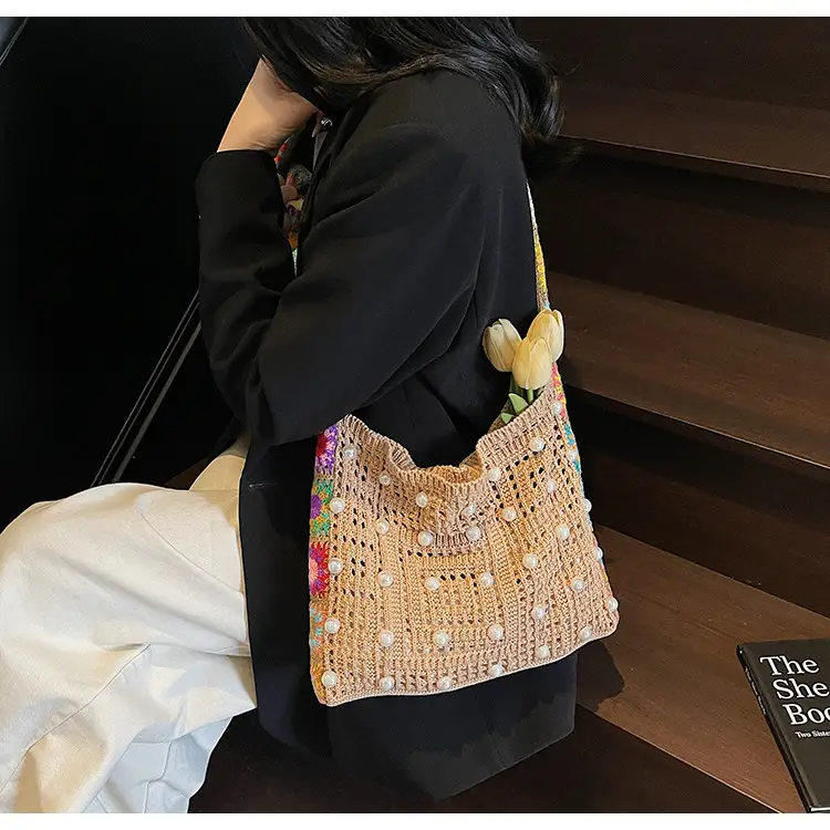 Summer Knitted Cut Out Woven Bag for Women Large Capacity — feature 20
