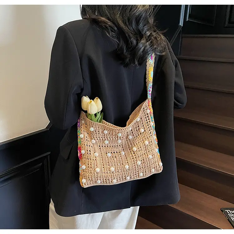 Summer Knitted Cut Out Woven Bag for Women Large Capacity — feature 21