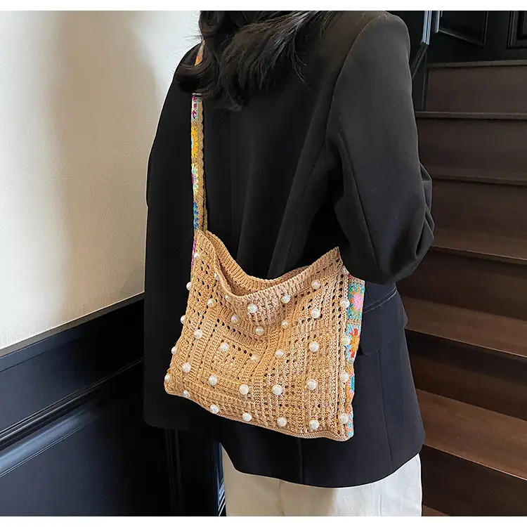 Summer Knitted Cut Out Woven Bag for Women Large Capacity — feature 22