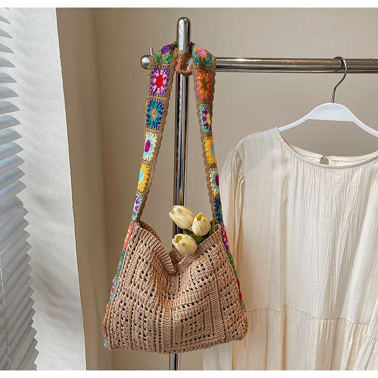 Summer Knitted Cut Out Woven Bag for Women Large Capacity — feature 26