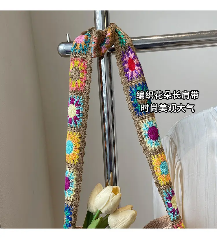 Summer Knitted Cut Out Woven Bag for Women Large Capacity — feature 4