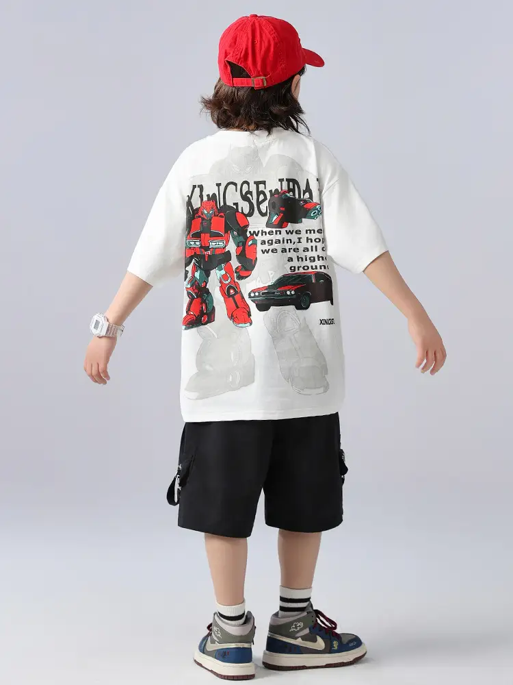 Boys Cotton T-Shirt Summer Wear 2025 Medium Large - Image 4