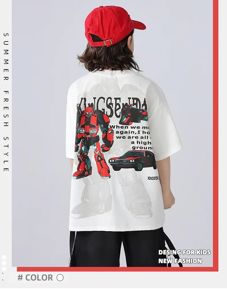 Boys Cotton T-Shirt Summer Wear 2025 Medium Large — feature 2