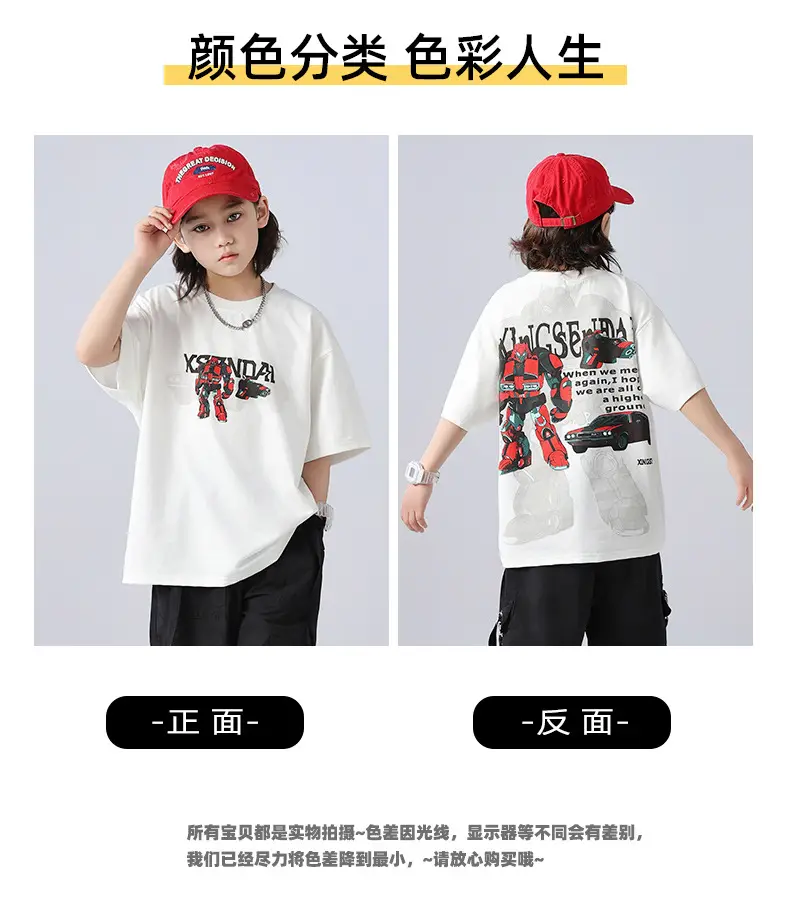 Boys Cotton T-Shirt Summer Wear 2025 Medium Large — feature 4