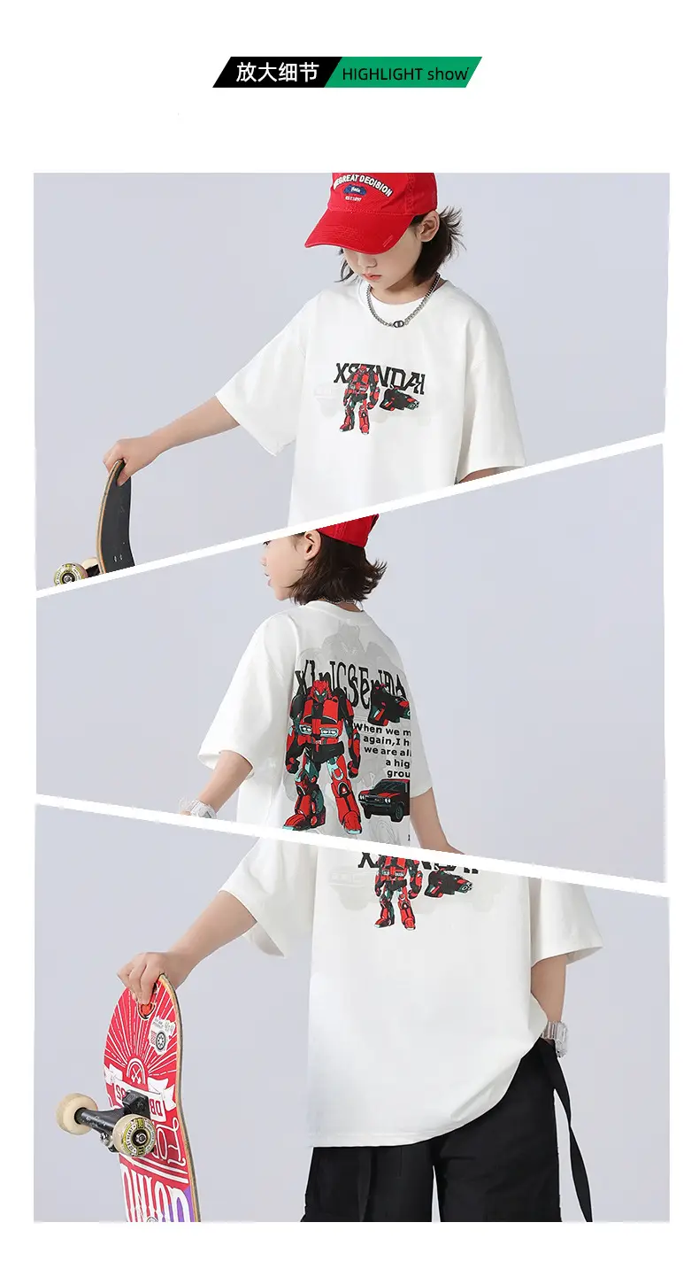 Boys Cotton T-Shirt Summer Wear 2025 Medium Large — feature 7