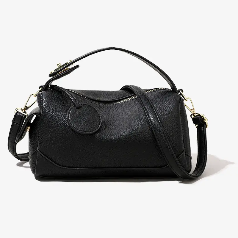 Women's Brown Crossbody Bag with Gold Chain - Image 2