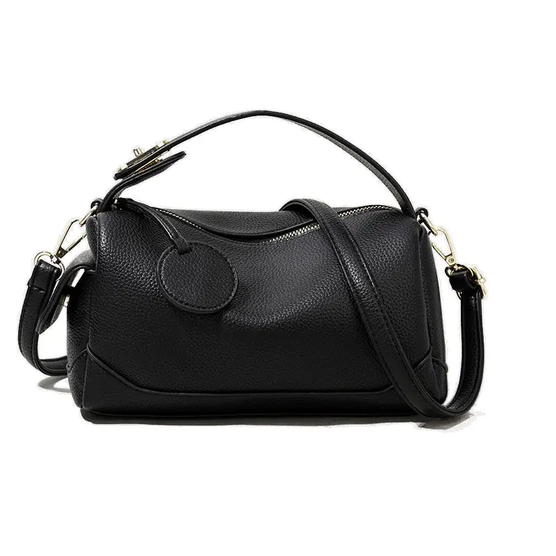 Women's Brown Crossbody Bag with Gold Chain - Image 5