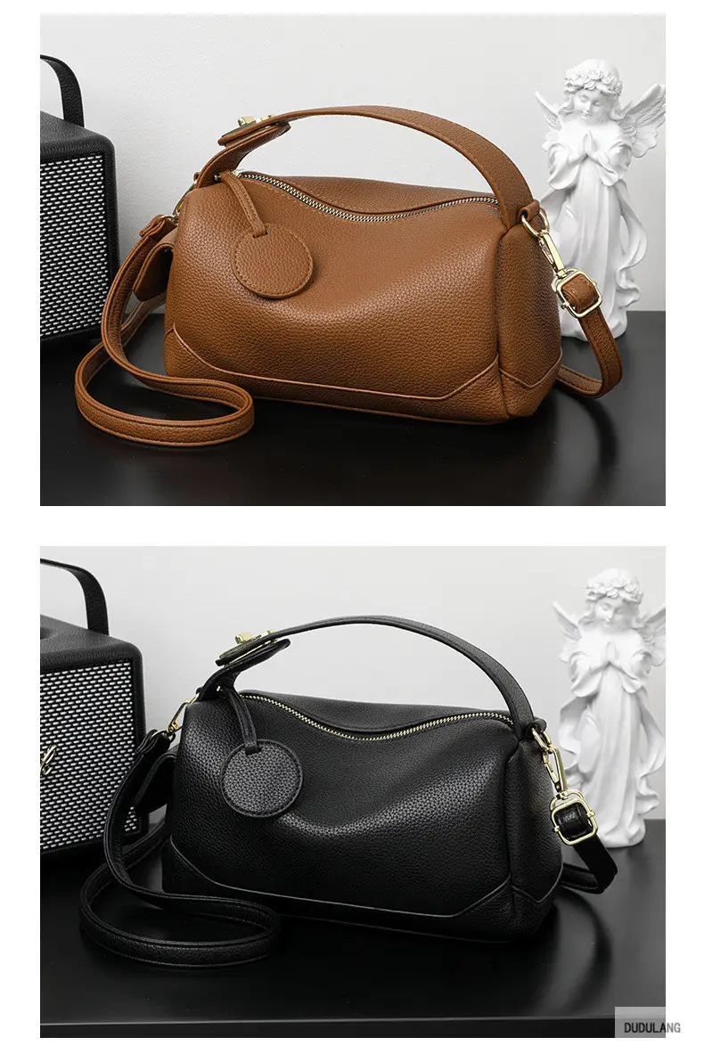 Women's Brown Crossbody Bag with Gold Chain — feature 19