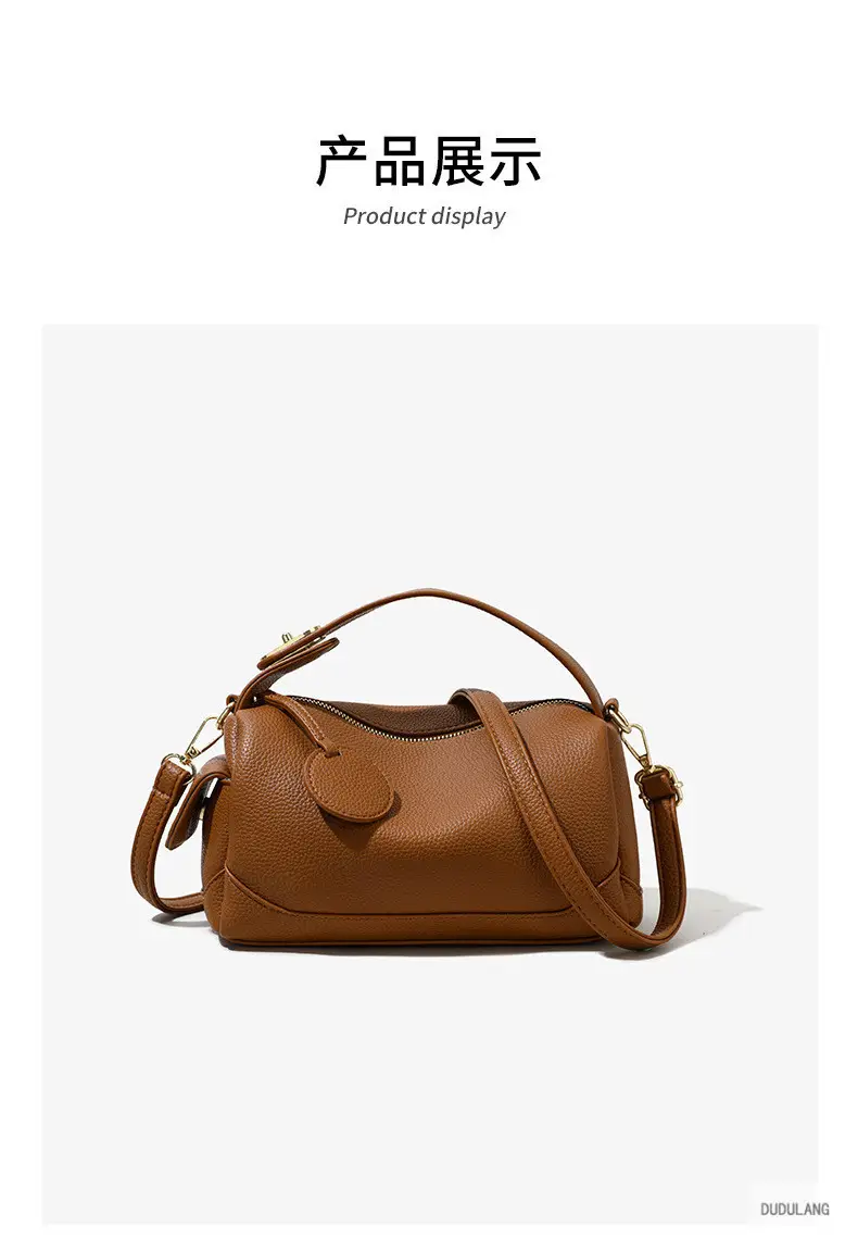 Women's Brown Crossbody Bag with Gold Chain — feature 21