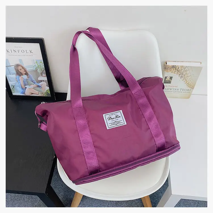 Purple 2025 Travel Bag Large Capacity Women's Sports Bag — feature 25