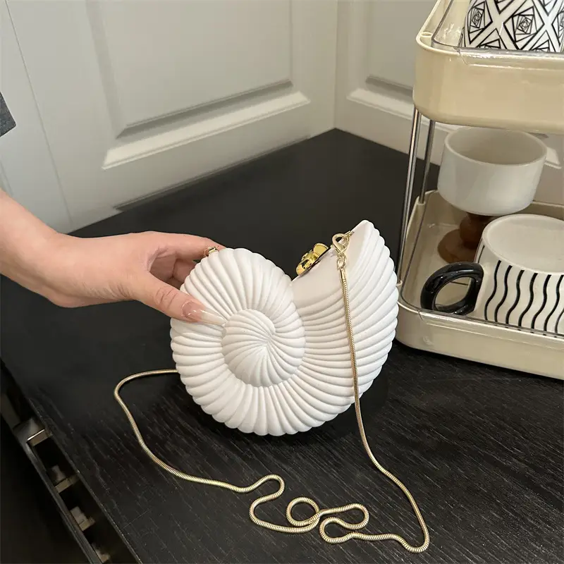 White Spiral Crossbody Bag for Women 2025 - Image 7