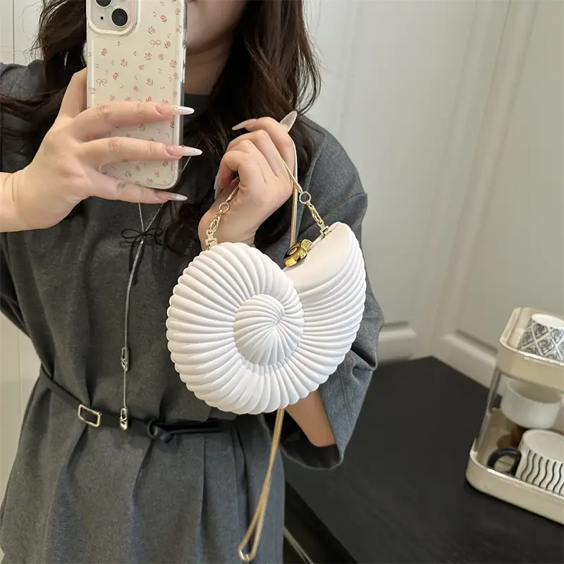 White Spiral Crossbody Bag for Women 2025 - Image 8