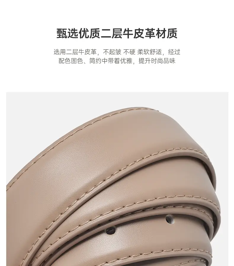 Women's Genuine Leather Waist-Cinching Belt for Jeans & Suits — feature 5