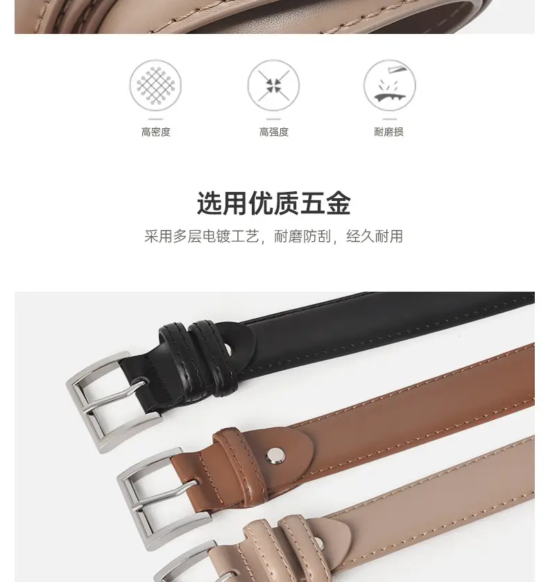 Women's Genuine Leather Waist-Cinching Belt for Jeans & Suits — feature 6
