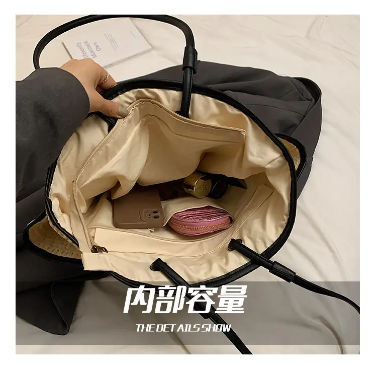 Large Straw Women's Shoulder Bag Lazy Style Beach Bag — feature 6