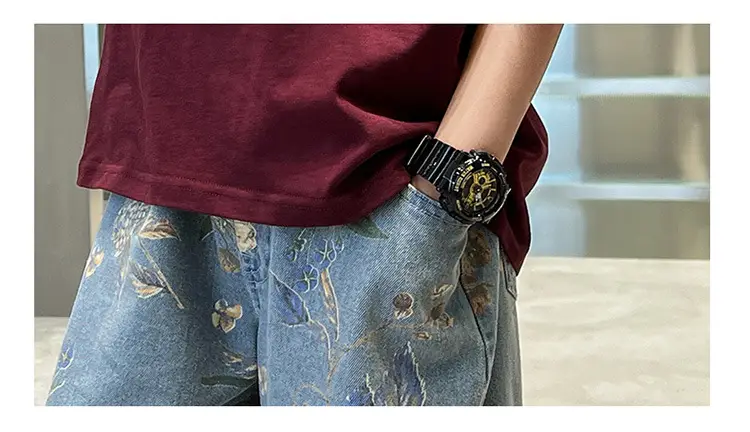 Boys Printed T-Shirt & Floral Jeans 2-Piece Set — feature 20