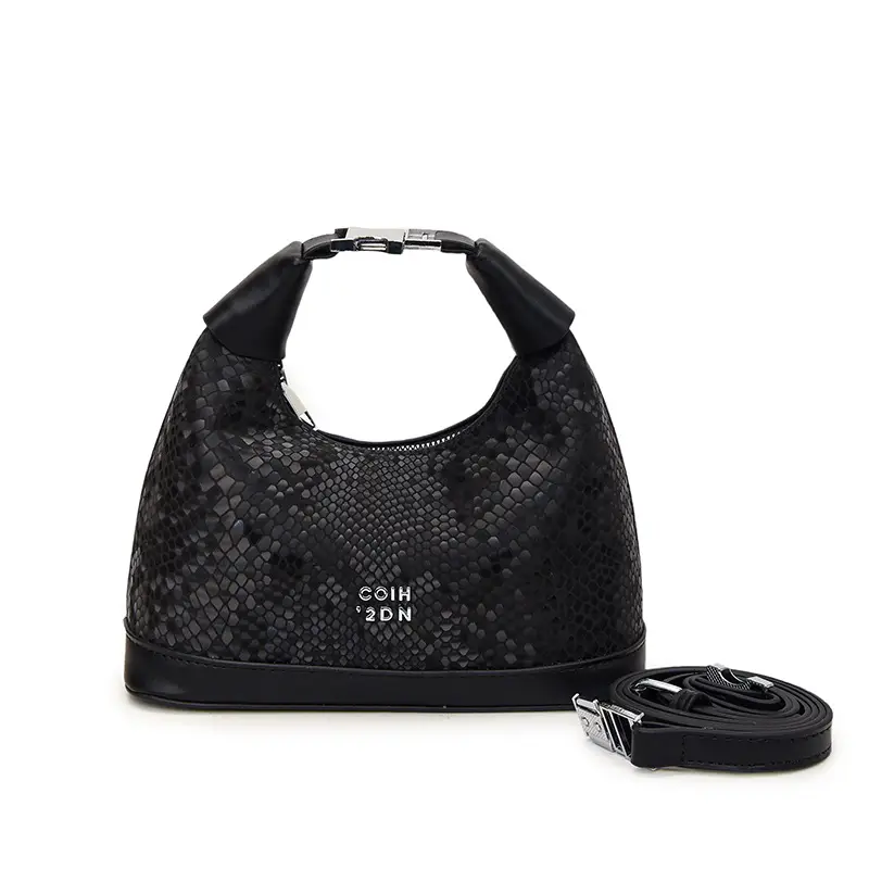 Maroon Snake Pattern Crossbody Bag for Women 2025 - Image 2