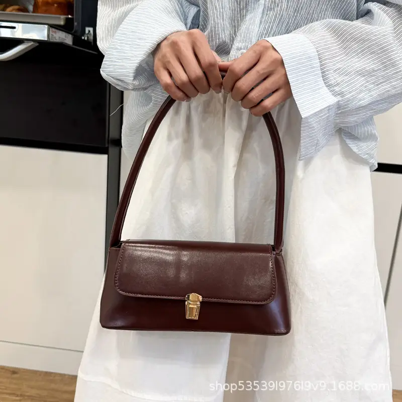 Black Leather Armpit Bag for Women 2025 - Image 6