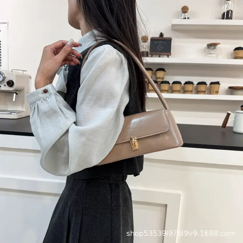 Black Leather Armpit Bag for Women 2025 - Image 7