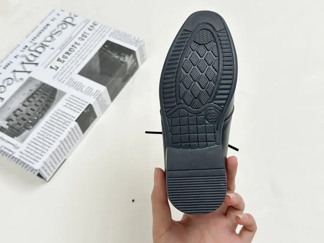 Boys' Leather Shoes Black Little Boy Pointed Toe Soft Sole Kidsren's Performance Shoes School Shoes Spring & Fall New British Style Student Shoes — feature 10