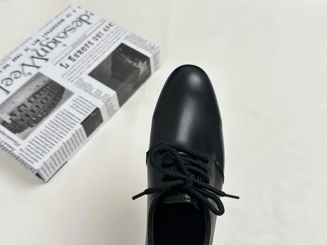 Boys' Leather Shoes Black Little Boy Pointed Toe Soft Sole Kidsren's Performance Shoes School Shoes Spring & Fall New British Style Student Shoes — feature 7