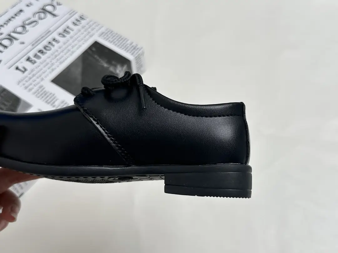 Boys' Leather Shoes Black Little Boy Pointed Toe Soft Sole Kidsren's Performance Shoes School Shoes Spring & Fall New British Style Student Shoes — feature 9