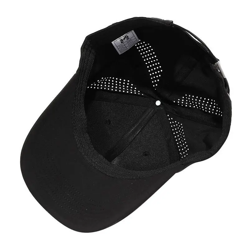 Men Black Baseball Cap Summer Breathable High-End — feature 7