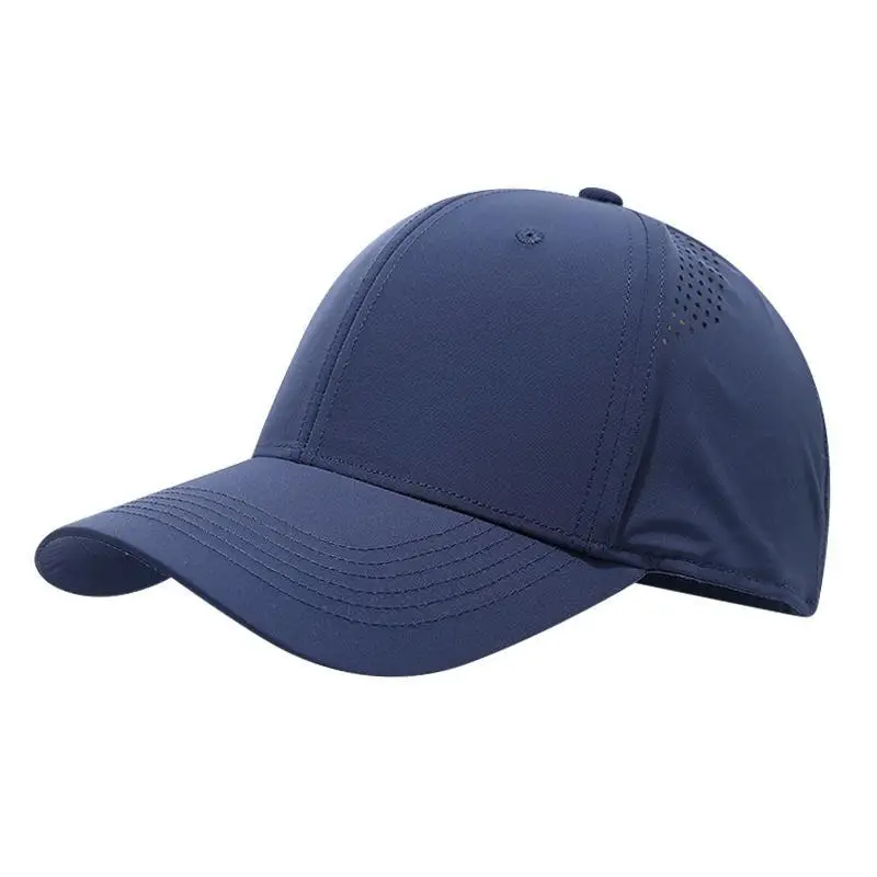 Men Black Baseball Cap Summer Breathable High-End - Image 9