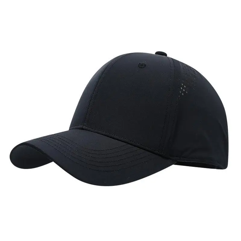 Men Black Baseball Cap Summer Breathable High-End - Image 10