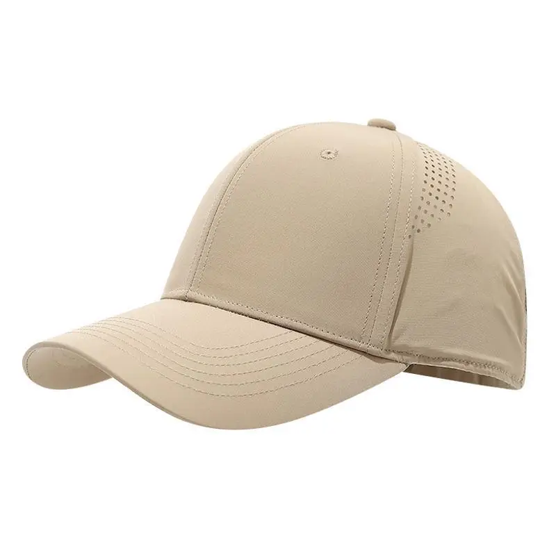 Men Black Baseball Cap Summer Breathable High-End - Image 7