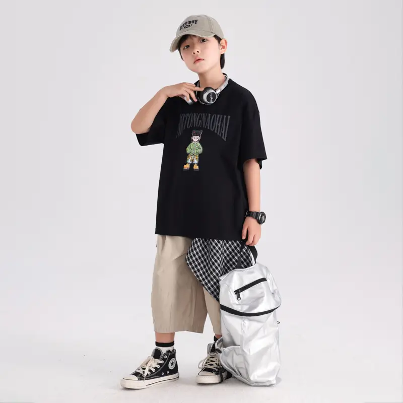 Boys Cartoon Nezha T-Shirt White 2026