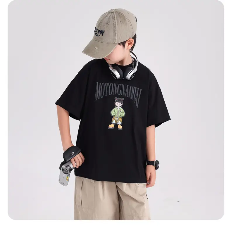 Boys Cartoon Nezha T-Shirt White 2026 — feature 12
