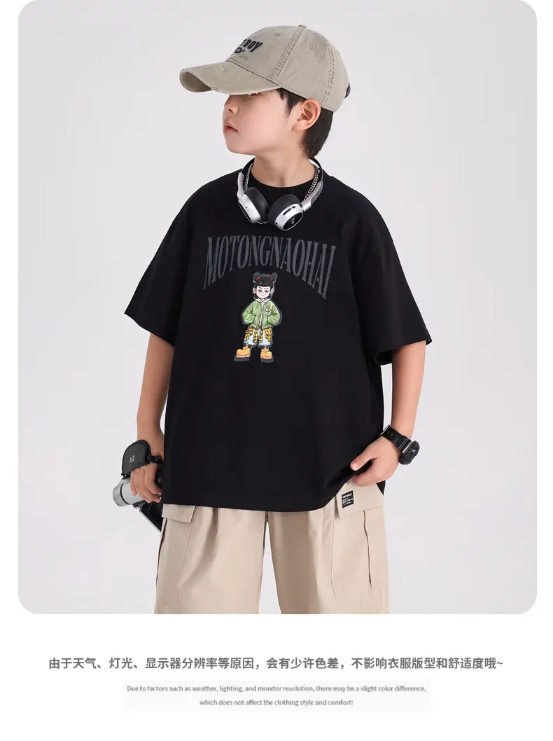 Boys Cartoon Nezha T-Shirt White 2026 — feature 9