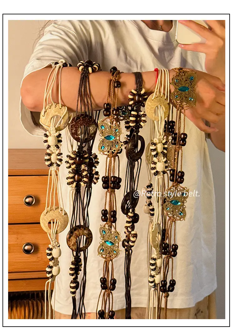 Bohemian Retro Woven Belt for Women — feature 1