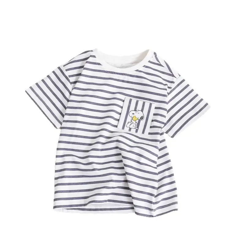 Boys Striped Crewneck T-Shirt Summer Wear - Image 6