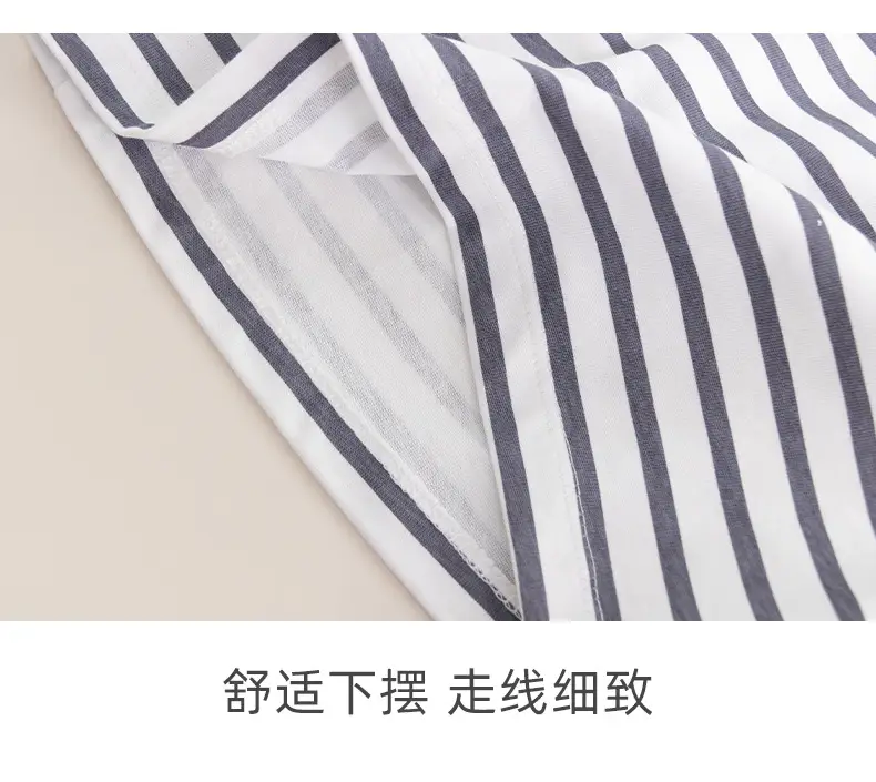 Boys Striped Crewneck T-Shirt Summer Wear — feature 11