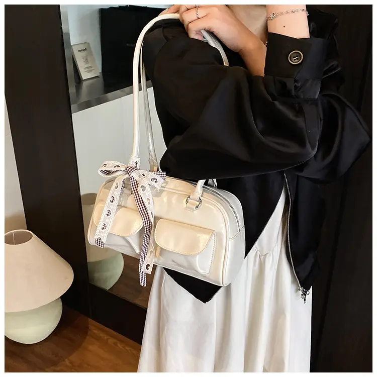 2025 Women's PU Leather Shoulder Bag with Bow — feature 21