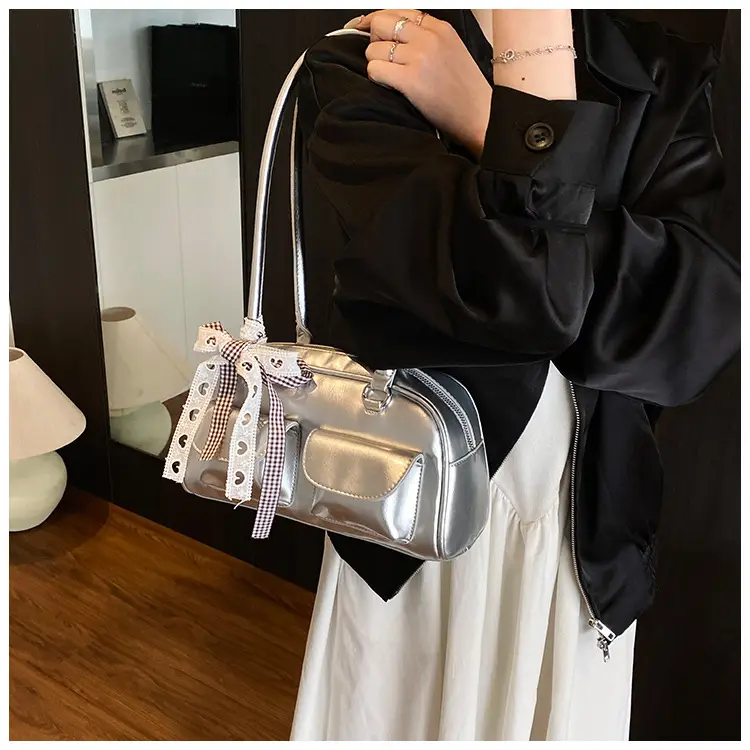 2025 Women's PU Leather Shoulder Bag with Bow — feature 24