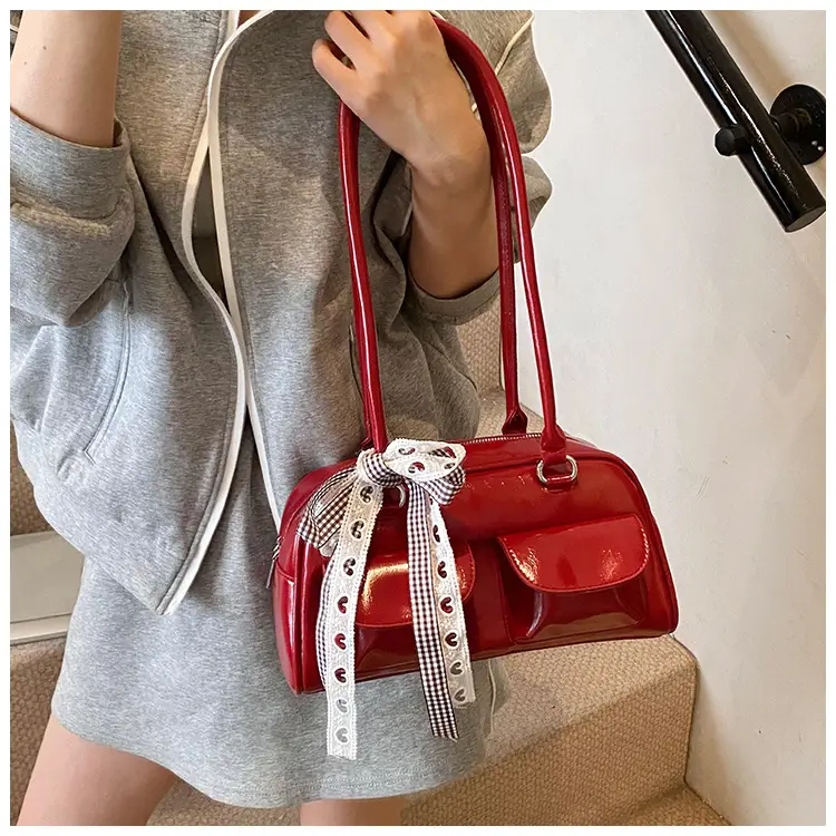 2025 Women's PU Leather Shoulder Bag with Bow — feature 29