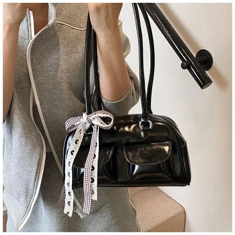 2025 Women's PU Leather Shoulder Bag with Bow — feature 30