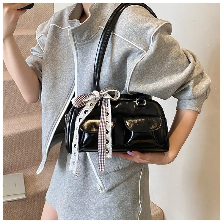2025 Women's PU Leather Shoulder Bag with Bow — feature 31