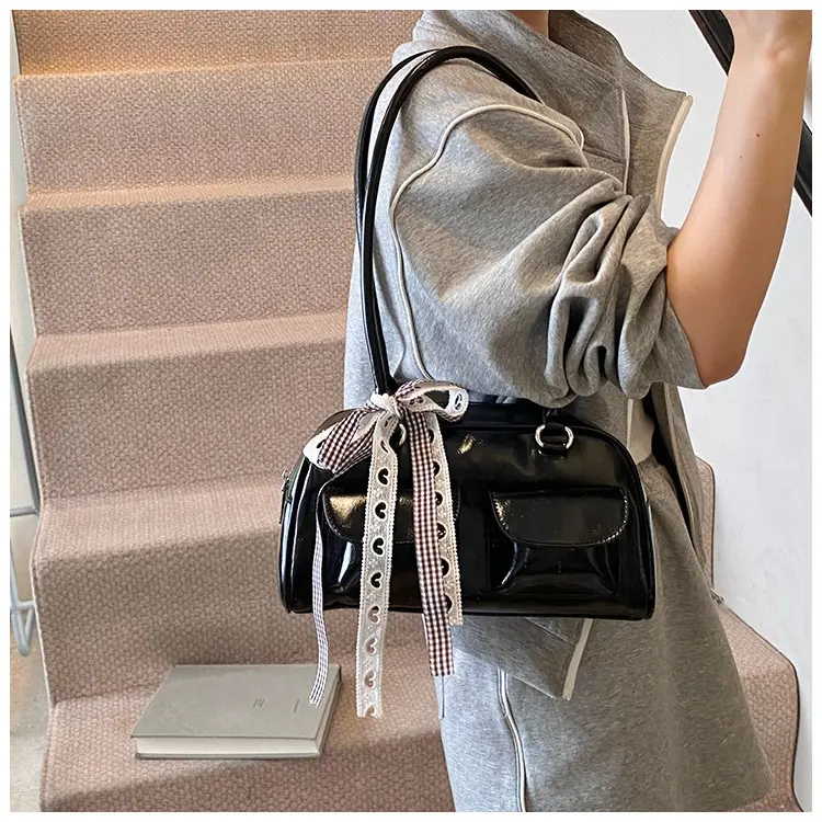 2025 Women's PU Leather Shoulder Bag with Bow — feature 32