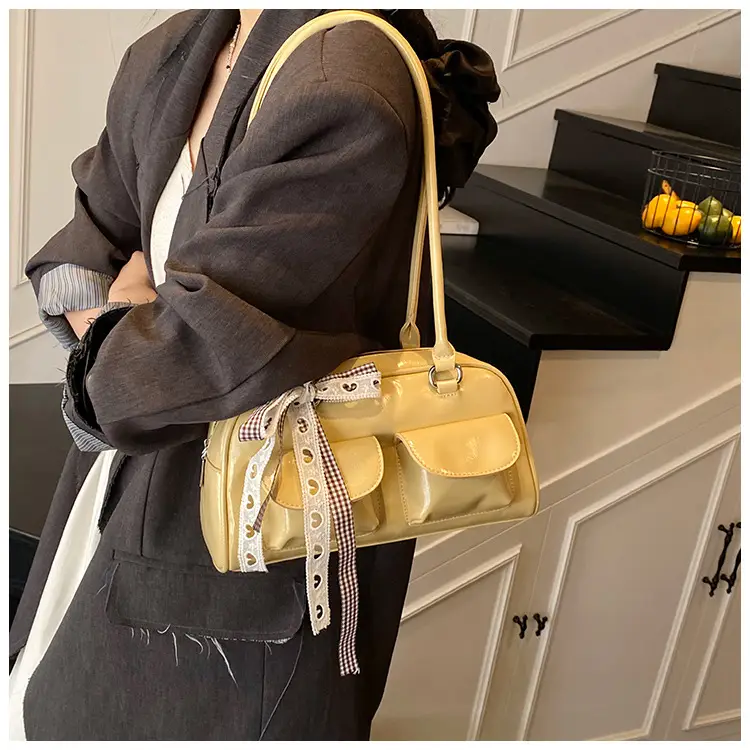 2025 Women's PU Leather Shoulder Bag with Bow — feature 37