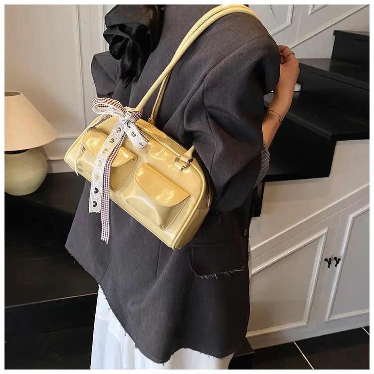 2025 Women's PU Leather Shoulder Bag with Bow — feature 39